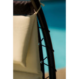 Floating Chaise Lounger with Canopy