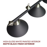 3-Shade Billiard Light - Black