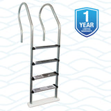 Premium Stainless Steel Reverse Bend In-Pool Ladder for Above Ground Pools