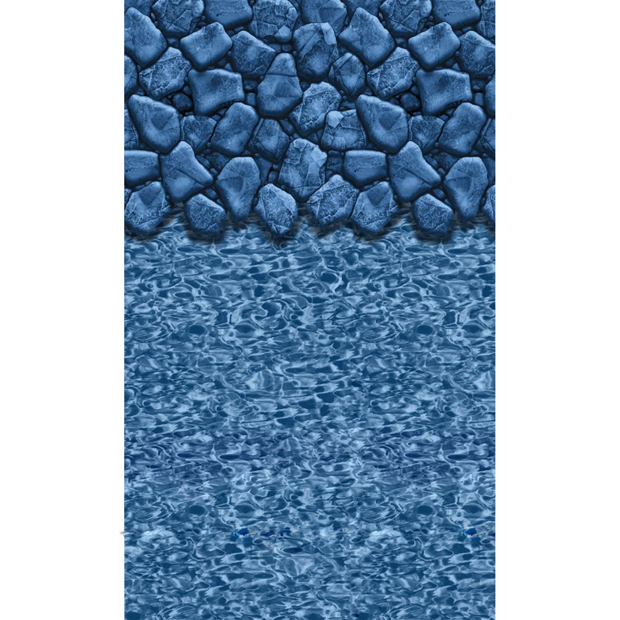 Boulder Swirl Heavy Gauge Overlap Liner - 48/52-in Deep – Blue