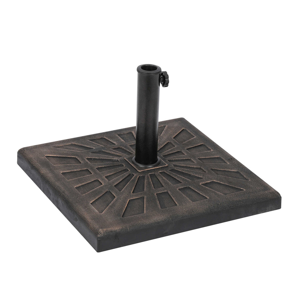 42-lb All-Weather Outdoor Square Resin Umbrella Base