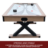 Excalibur 6-ft Air Hockey Table with LED Scoring and Table Tennis Top