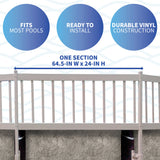 Above Ground Pool Fence Kit - White