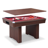 Renegade II 54-in Bumper Pool Table - Walnut Finish with Red Felt