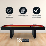 Avenger 9-ft Shuffleboard Table - Black Finish