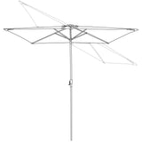 Caspian 8-ft x 10-ft Rectangular Market Umbrella with Sunbrella Canopy