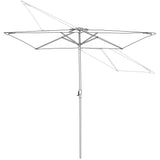 Caspian 8-ft x 10-ft Rectangular Market Umbrella with Olefin Canopy