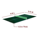 Quick Set 12mm Table Tennis Conversion Top - Green