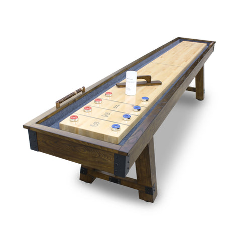 Cheyenne Shuffleboard Table - Rustic Oak Finish