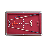 Renegade II 54-in Bumper Pool Table - Walnut Finish with Red Felt