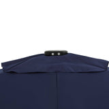 Nassau 6.5-ft x 10-ft Rectangular Market Umbrella with LED Lights - Breez-Tex Canopy