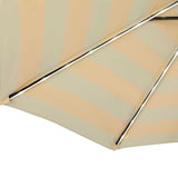 Mirage Fiesta 9-ft Octagonal Market Umbrella with Solar LED Tube Lights - Breez-Tex