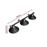 3-Shade Billiard Light - Black