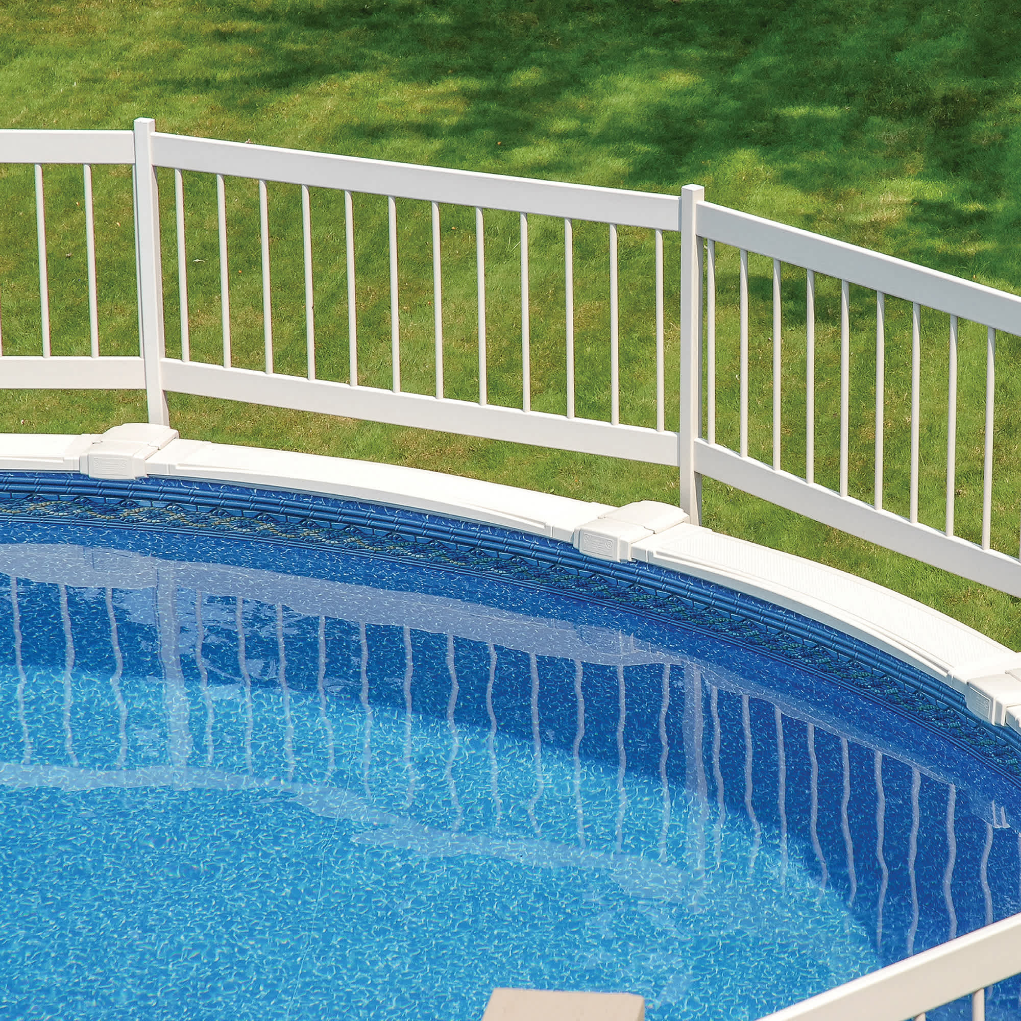 White Fence For Above Ground Pool WHITE Pool Safe Gate Pack 'Series