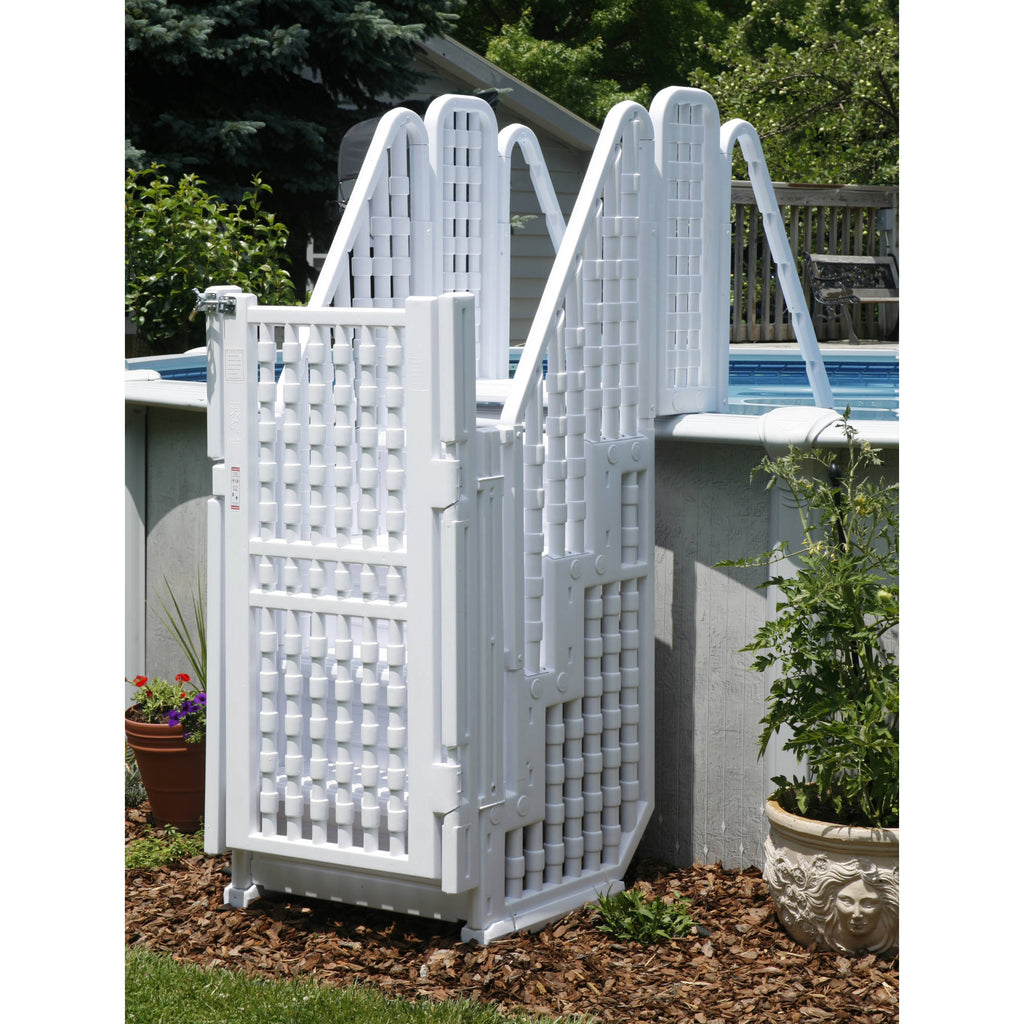 Easy Gate Pool Gate Easy Pool Step Entry System w/ Gate – Blue Wave Products