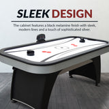 Silverstreak 72-in Air Hockey Table with LED Scoring