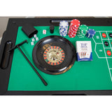 Monte Carlo 48-in Roulette Table 4-in-1 Casino Multi-Game Set - Black