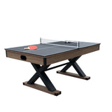 Excalibur 6-ft Air Hockey Table with LED Scoring and Table Tennis Top