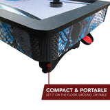 Crossfire 42-in Table Top Air Hockey Game with Over-The-Door Basketball Hoop