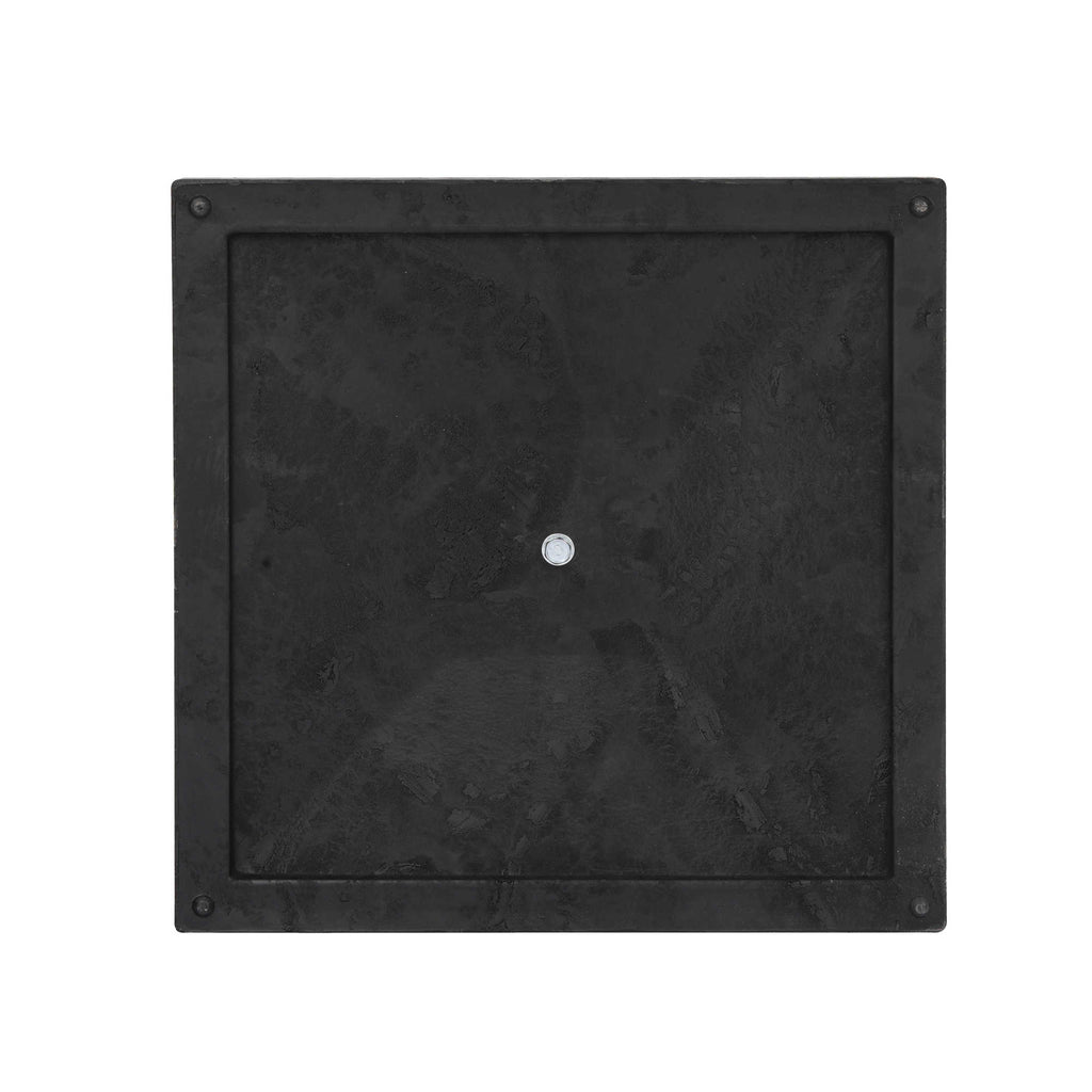 hampton bay 42 lb rust-resistant patio umbrella base in black 42-lb All-Weather Outdoor Square Resin Umbrella Base