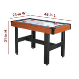 Triad 48-in Pool Table 3-in-1 Multi-Game