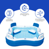 Premier Inflatable 88-in x 88-in x 26-in Deep Pool with Cover