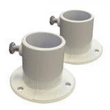 Aluminum Deck Flanges for Above Ground Pool Ladder - Pair