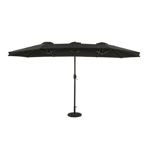 Eclipse 15-ft Oval Dual Market Umbrella - Polyester Canopy