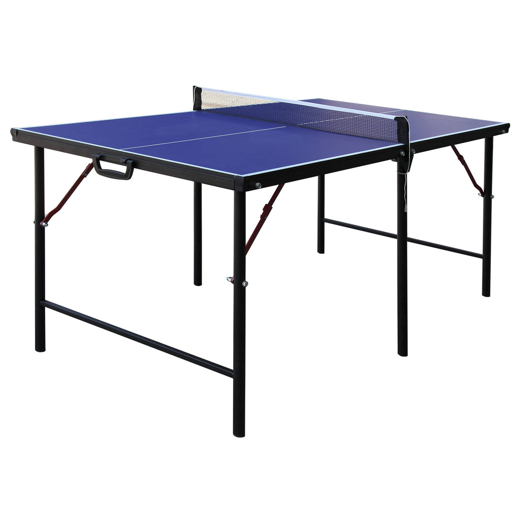 Crossover 5-ft Midsize 12mm Table Tennis Table - Portable - Blue