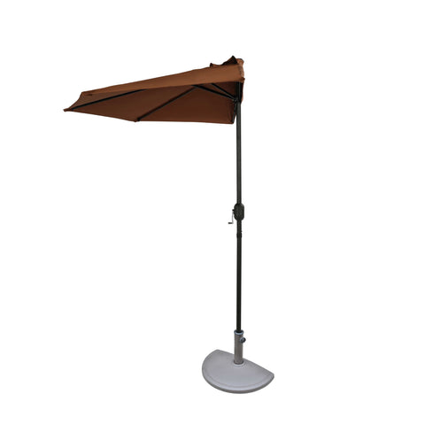 Lanai 9-ft Half Umbrella in Polyester