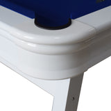 Alpine 8-ft Outdoor Pool Table - White with Blue Felt