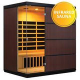 Sirona 4-Person Hemlock Infrared Sauna with 8 Carbon Heaters
