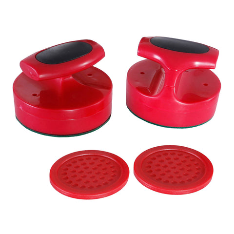 Pro-Series Air Hockey 4-in Strikers and 3-in Pucks - Red