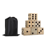 High Roller Yard Dice Set with Black Nylon Storage Bag