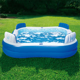 Premier Inflatable 88-in x 88-in x 26-in Deep Pool with Cover