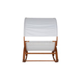 Bentwood Breeze Wood Frame Dual Rocking Lounger With Canopy