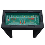 Monte Carlo 48-in Roulette Table 4-in-1 Casino Multi-Game Set - Black