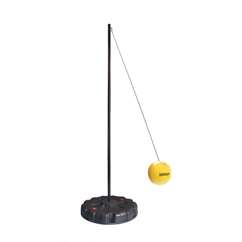 Tetherball Set with Fillable Base – Black/Yellow