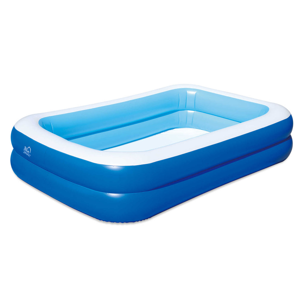 Inflatable 103-in x 69-in x 22-in Deep Rectangular Family Pool with Cover