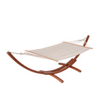 Bentwood Breeze Luxury Hammock With Wood Frame - Champagne