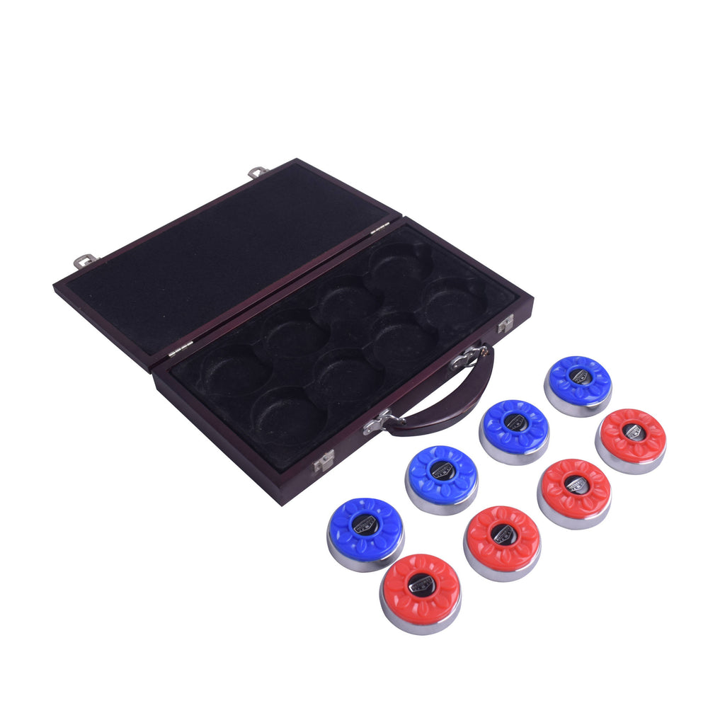 Shuffleboard Pucks with Case - Pro Series - Set of 8